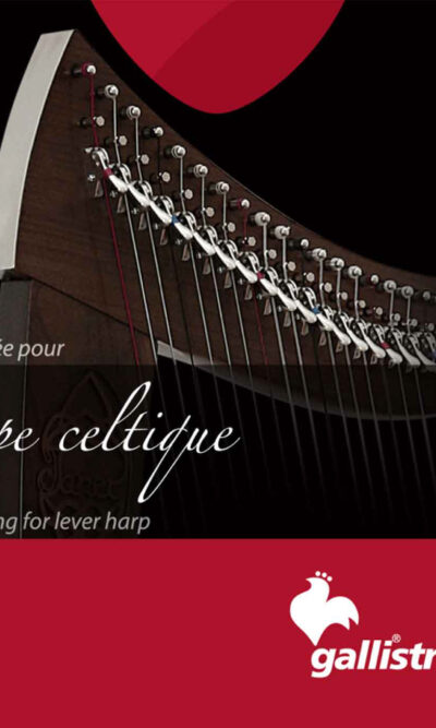 Gallistrings Keltische Harfe 5. Oktave Stahl